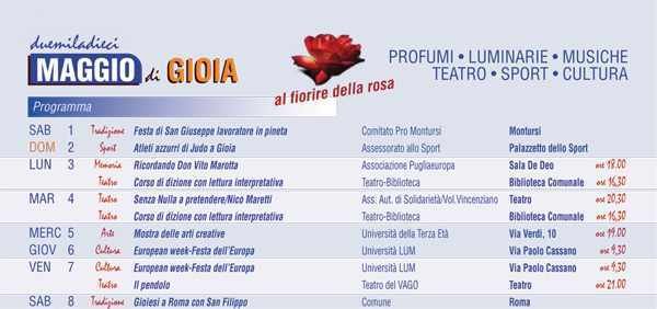 Programma-maggio