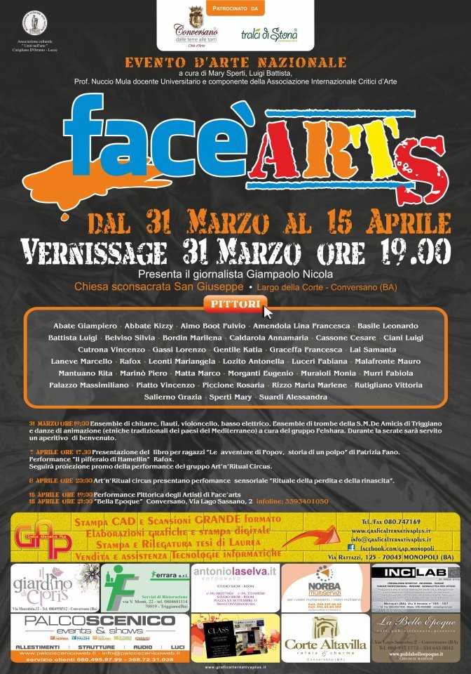 face arta collettiva manifesto