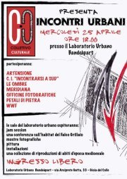 incontri urbani locandina