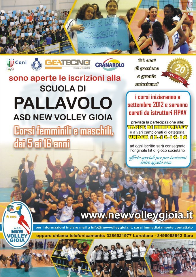 corsi pallavolo manifesto