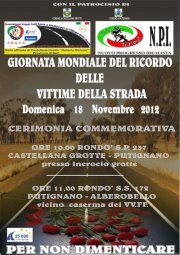 vittime della strada giornata mondiale