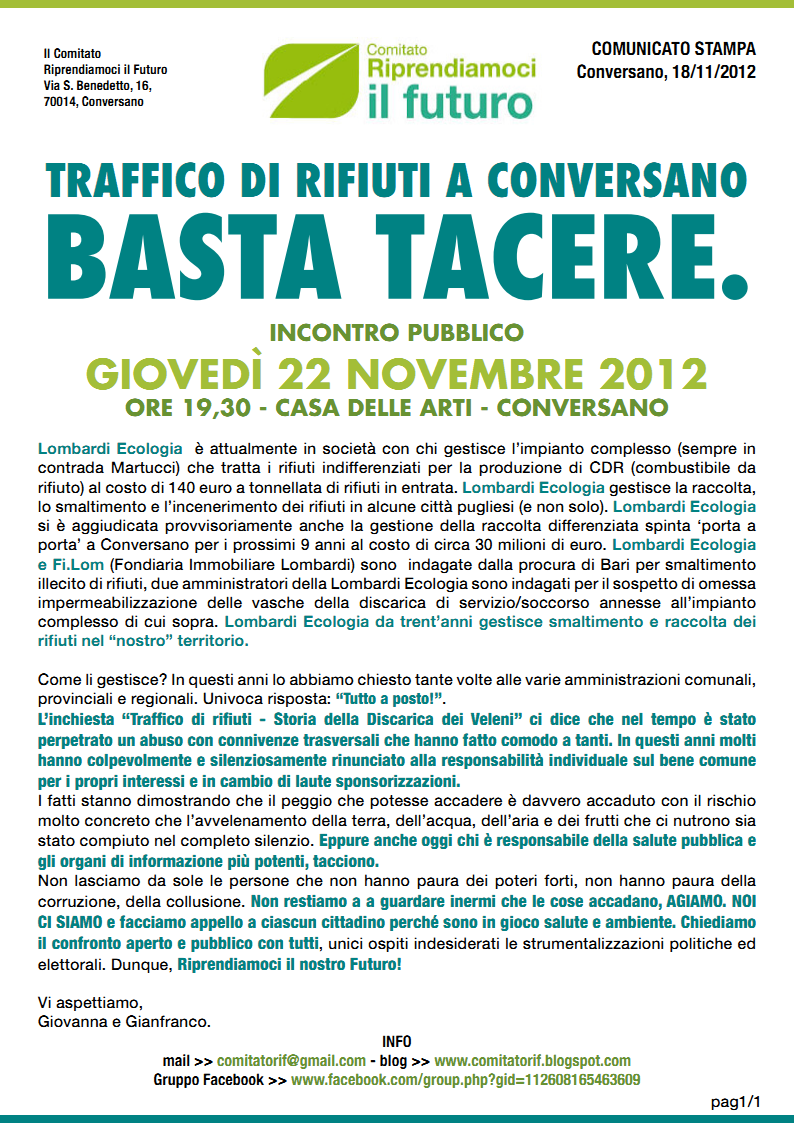 BASTA TACERE Page1