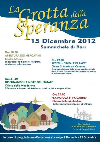 la grotta dedlla speranza manifesto