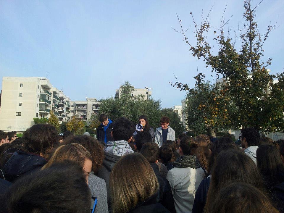 protesta studenti liceo