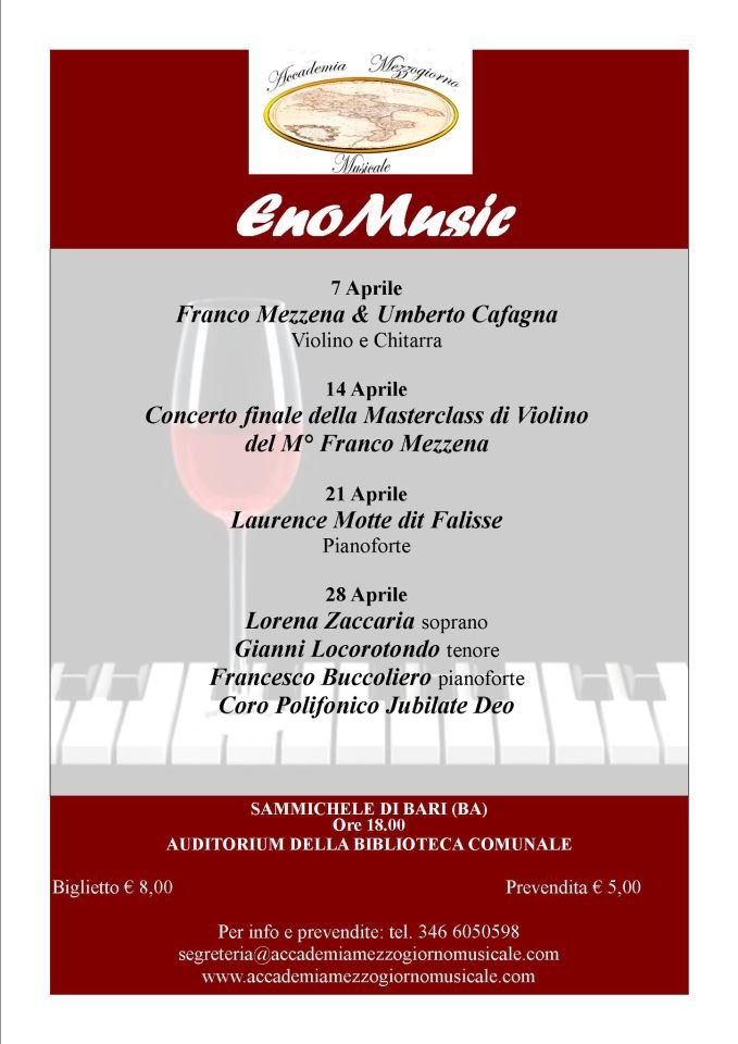 Locandina EnoMusic